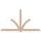 Ekena Millwork Redmond Smooth Timber Gable Bracket, Douglas Fir, 108"W x 58"H x 1 1/2"D x 5 1/2"F, 13/12 Pitch GBW108X58X0206RED00SDF - alternate 1